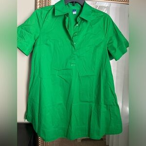 Old Navy, green dress, oversized